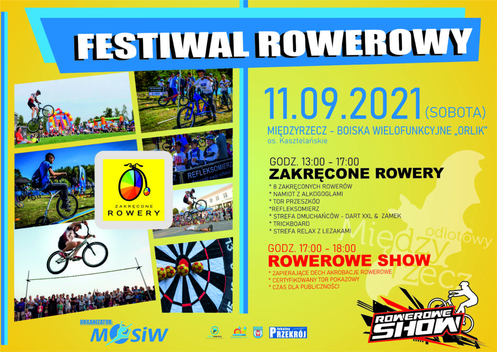 Plakat promujący imprezę - Festiwal Rowerowy