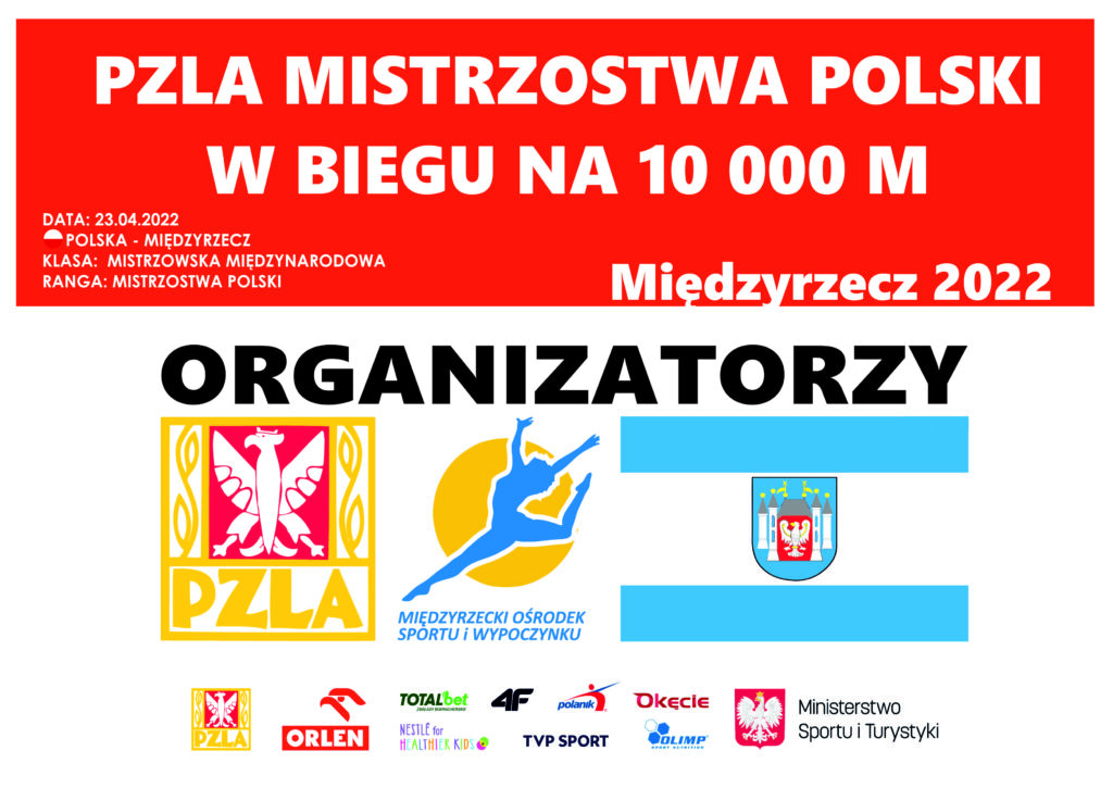 Plakat promocyjny PZLA Mistrzostwa Polski