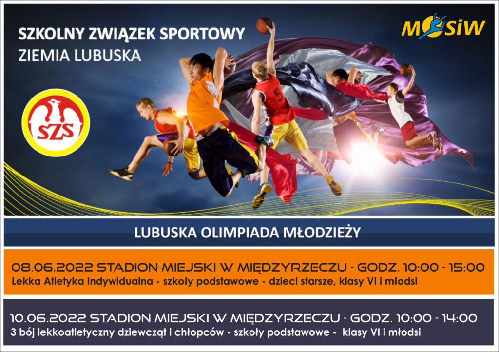 Lubuska Olimpiada Młodzieży - plakat informacyjny