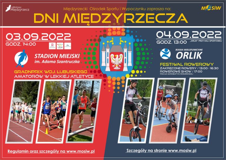 Dni Międzyrzecza z MOSiW – Lekkoatletyczne Grand Prix & Festiwal Rowerowy.