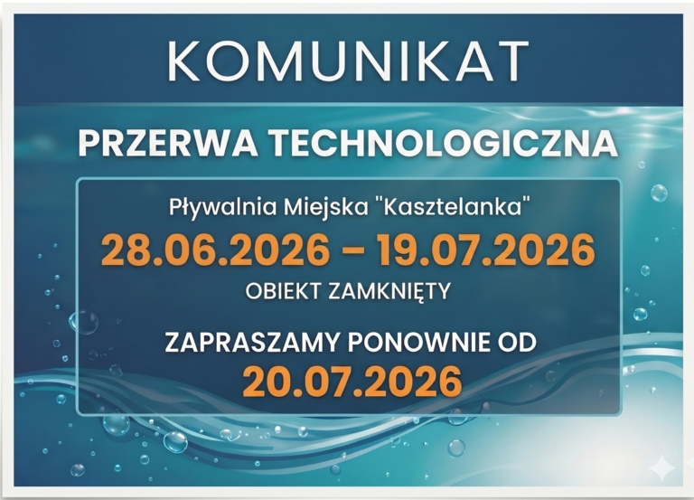 PRZERWA NA KASZTELANCE 28.06 – 19.07.2026